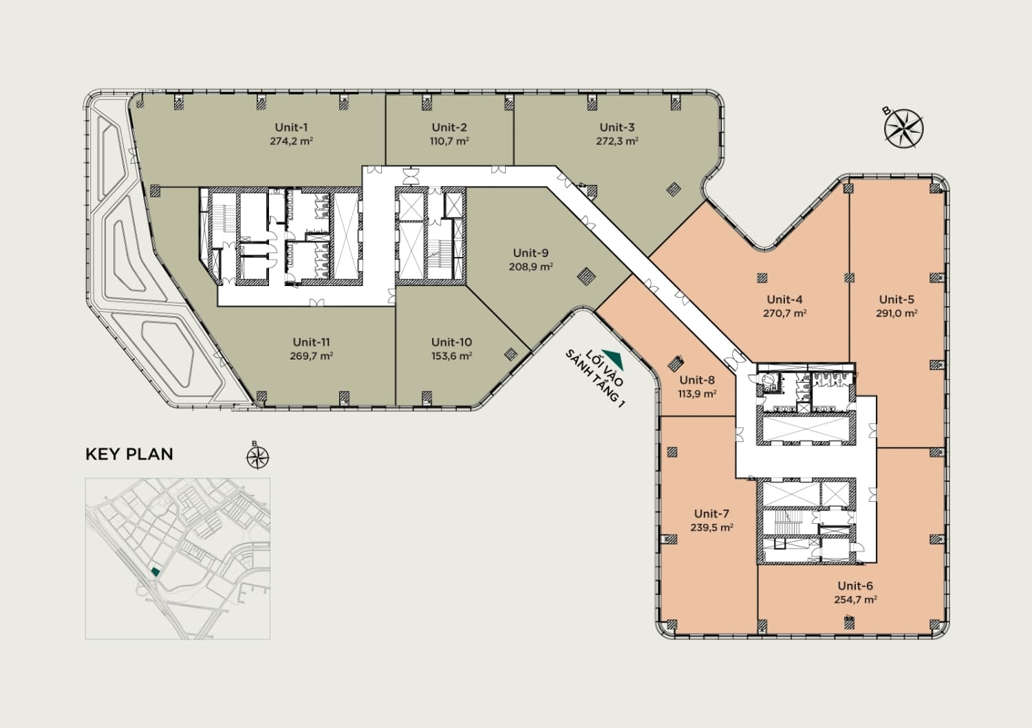 Mặt bằng tầng 40