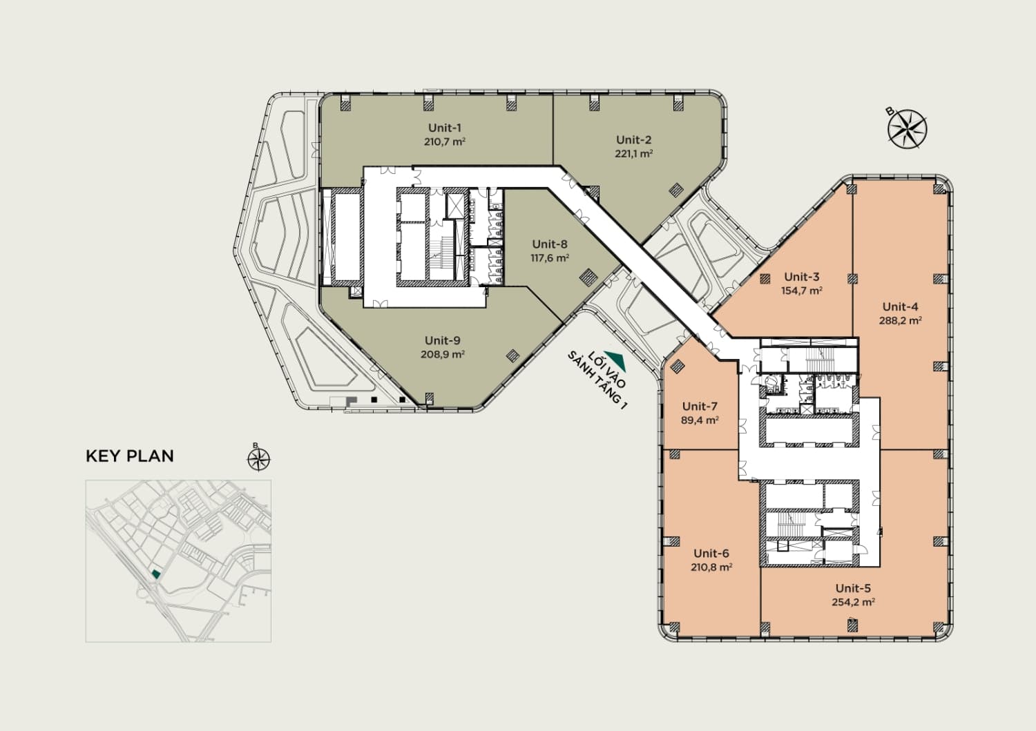 Mặt bằng tầng 43