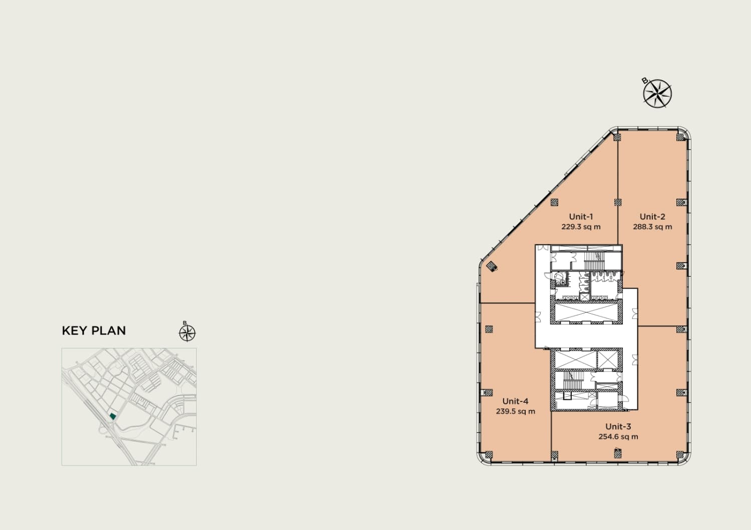Mặt bằng tầng 44 -45