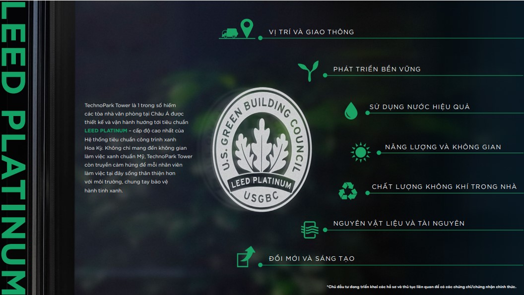 Văn phòng xanh technopark Tower