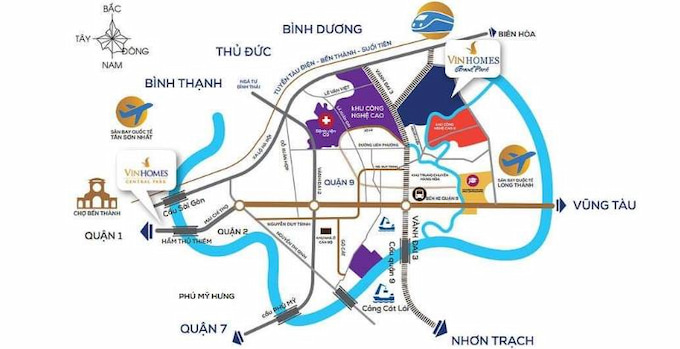 Địa chỉ Vinhomes Grand Park ở đâu và những lợi thế vị trí đặc biệt 2 Kết nối giao thông thuận tiện từ vị trí Vinhomes Grand Park