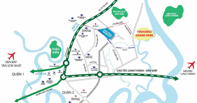 Địa chỉ Vinhomes Grand Park ở đâu và những lợi thế vị trí đặc biệt 1 Tọa độ địa chỉ Vinhomes Grand Park