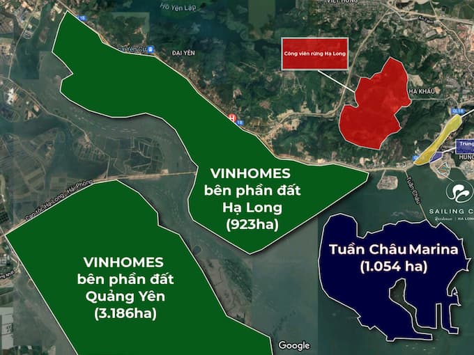 Lợi thế vị trí Vinhomes Hạ Long Xanh có gì? 1 Tọa độ vị trí Vinhomes Hạ Long Xanh chính xác